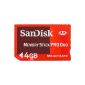 SanDisk - Memory Stick Pro Duo Memory Card (4GB) (red) (accessory)