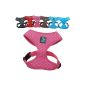 Harness without pull-small dogs - pet harness - quality breathable cotton Dotty - Range of colors and sizes Rose Medium (Miscellaneous)