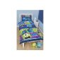 Disney Monsters University Bed Duvet Cover Set - Double duvet cover with pillowcase (household goods)