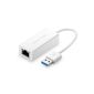 Ugreen USB 3.0 to 10/100 / 1000Mbps Gigabit Ethernet network adapter for a PC or laptop, Windows Surface Pro, IdeaPad, MacBook Air, MacBook, etc. (White) (Electronics)