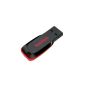 SanDisk Cruzer Blade 16GB USB Flash Drive Black / Red (Personal Computers)