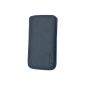 Suncase Original Genuine Leather Case with retreat function for Samsung Galaxy S4 i9505 pebble-blue (accessory)