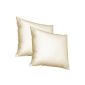 2 x 80x80 feather pillows (real feathers) robust keep shape