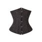 Lucea - Ladies underbust corset with brocade pattern - 24 spiral steel bars - waist shaper (Textiles)