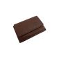 Leather mini purse Wallet MINI MARKET MJ DESIGN GERMANY IN BLACK RED brown or natural (Luggage)