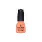China Glaze Nail Lacquer with Hardner - Lacquered Effect - Sun Of peach, 1er Pack (1 x 14 ml) (Health and Beauty)