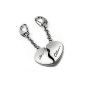 Keychains divided heart (large) with engraving.  2 in 1 Duo keychains in love and friendship (household goods)