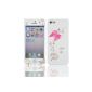 JAMMYLIZARD | Cute Bow Hard Case Cover for iPhone 5 and 5s, white / pink (electronics)