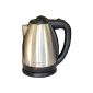 1.8 liter kettle tea kettle stainless steel kettle 360 ​​° 1800W (household goods)