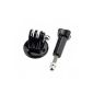 Sports Camera Tripod Mount Adapter + Thumb screw nut with screw for GoPro Hero 2/3 - Black (equipment)