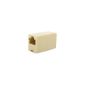 RJ45 CAT6 network coupler - Premium Quality - Ethernet - LAN - Patch - Crossover - Law - Adapter - Carpenter - Extension - Extension - 8-8 - Female to Female (Electronics)