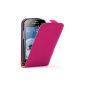 Membrane - Ultra Slim Pink Samsung Galaxy S Duos (GT-S7562) - Flip Case Cover + 2 Screen Protector Films (Wireless Phone Accessory)