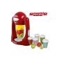 Smoothie Maker Red + 5 extra glasses