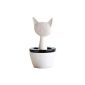 WENKO 52596100 humidifier cat, Ian - conical ceramic vaporizer, ceramics, 8.5 x 15.5 x 8.5 cm, white (Home)