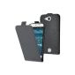 ACER Liquid jade holder - ultra thin black case with integrated protective cover for ACER Liquid jade.  Soft black interior to prevent scratching the screen of your ACER Liquid Jade (Electronics)