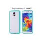 Arbalest - Hybrid Bumper Case for Samsung Galaxy S5 smartphone Case Cover Turquoise Gift Arbalest screen protection film for Samsung Galaxy S5 & Arbalest cleaning cloth (Electronics)