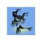 Rollator Lightweight Complete set with harness and crutch holder for the journey (Personal Care)