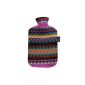 Fashy 6757 25 2007 Hot water bottle with cover in Peru - Design 2.0 L brown - pink (Personal Care)