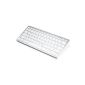 Wireless Bluetooth keyboard / keyboard in a slim design | Bluetooth V 3.0 | Apple and PC | Windows 7 + 8 / Linux / Mac OS X | Notebook / Laptop / Netbook / Mac Book | Tablets / Apple iPad / Samsung Galaxy Tab2 / Galaxy Note | Smart Phones / Android / Iphone | white (Personal Computers)