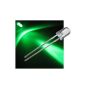 50 LEDs 5mm water clear green type 