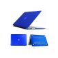Elegant and lightweight cover Ultrathin Hard Case Cover Protective Hard Case Cover notebook sleeve Hard Case for Apple Macbook Air 13.6 inch (A1369 / A1466 / 760) in dark blue (Electronics)