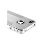 Apple iPhone 4 / 4S Cover Aluminum, Hard Case Cover Metal Bumper Chrome Aluminium - Original ZZ Clan® (. IP4 chr) (Wireless Phone Accessory)
