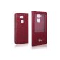 Pdncase 7 Huawei Mate Case Case Case Genuine Leather Case for Huawei Ascend Mate 7 - Red (Wireless Phone Accessory)
