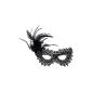 Black and gold eye mask with feathers for adults (toys)