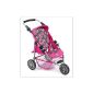 Bayer Chic 2000 614 87 3 wheel stroller buggy - Fuchsia ties (Toy)