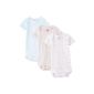 Petit Bateau - Body - Short Sleeve - 3 Pack - Baby Girl 0-24M (Clothing)