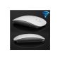 Top & Easy Tech TETPG8W USB Mause Notebook PC Wireless wireless mouse with USB receiver Color: White (Personal Computers)