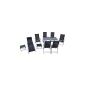 Garden furniture seating dining table made of aluminum 17-piece