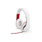 FANTEC SHP 250AJ-WT (white / red) stereo headphones Headband, on Ear, 3.5mm jack connector (Personal Computers)