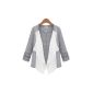 Woman Jacket casual style cloth gray and white neutrals WF-4160 (Clothing)