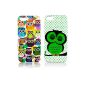 Apple iPhone 5 5S silicone 2x SET Sweet Owl Design Case Protector Case Cover Skin Phone Case thematys® (Electronics)