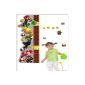 Aolevia 1pc Wall Decal Natural Super Mario Bros Stickers For The Children Height Measure Wall Sticker Decoration Stickers Room Size 25 * 70 cm