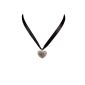Alpenflüstern Ladies Satin Necklace Strassherzerl black DHK06000019 (jewelry)