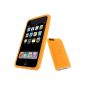 igadgitz Pouch Case Silicone Case Color Orange, Shell for Apple iPod Touch 2nd 2G 3G 2nd & 3rd Generation 8gb, 16gb gb, 32gb & 64 go gb + Screen Protector (Accessory)