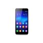 Honor 6 Smartphone (5 inch touchscreen, Octa-Core, 3GB RAM, 16GB ROM, 13MP main camera, 5MP front camera, LTE CAT6, Android 4.4, EmotionUI 2.3) Black (Wireless Phone)