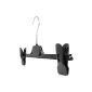 Hangerworld - Set of 30 hangers with adjustable pliers in black plastic.  36cm in length.  The adjustable pliers allow you to easily hang all kinds of clothes.  (Kitchen)