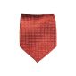Red XL necktie 100% silk tie (extra long 165cm) by Paul Malone (Textiles)