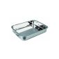Ibili 651440 Roasting in stainless steel with metal handles folding 40x28x7 cm Clásica (Kitchen)