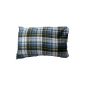 10T Camp Pillow - Travel Sleep Pillow 40x25cm with integrated protective case checkered 250g (equipment)