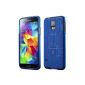 Cruzerlite Bugdroid Circuit TPU Case for the Samsung Galaxy S5 - Blue (Wireless Phone Accessory)