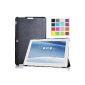 IVSO Asus ME103K 10.1 inch Slim Smart Cover Style Leather Folio Case Folio Case Cover - suitable for Asus ME103K 25,65 cm (10.1 inch) tablet pc with Stand Function Leather Folio Cover ONLY (For Asus ME103K, Black) ( Electronics)