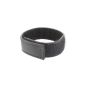 Cockring with Velcro soft leather black Penis Ring (Personal Care)