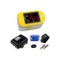 Pulox PO-100 Pulse Oximeter with LED display, yellow, incl. Hardcase, Duracell Bat., Protective sleeve, nylon pouch and lanyard (Personal Care)