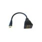 HDMI Splitter - Quality Premium / 1: 2 outputs / 24k gold / 2 x Female Male / 1080p / v1.3 / Video / Audio / 0.15 m (Electronics)