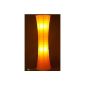 Trango® rice paper lamps floor lamps rice paper lamp modern design floor lamp 125 x 35cm (in orange incl. 2x 3.2W LED LM TG1230)