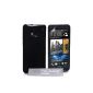 Yousave Accessories Silicone Gel Case for HTC One Black (Accessory)